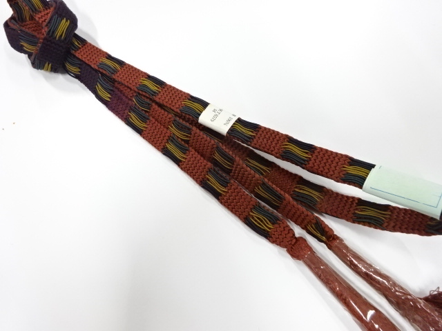 未使用品　正絹　手組帯締め